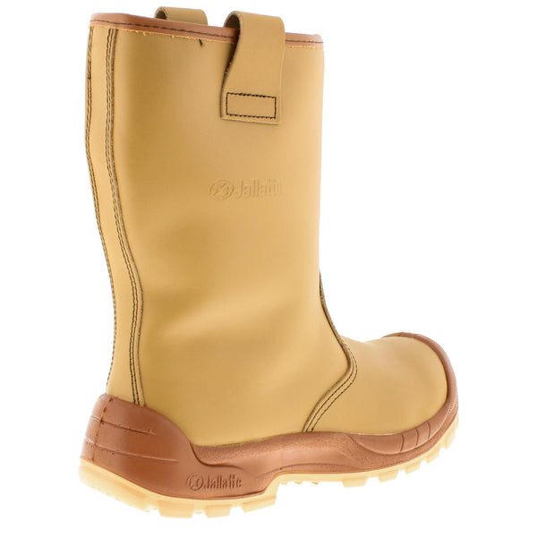 Jallatte Jalfrigg S3 J0652 Honey Tan Leather Metal Free Toecap and Midsole Rigger Boots
