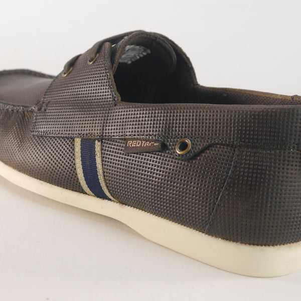 Red Tape Crick Mens Casual Leather Pepperpot Lace Up Boat Shoes