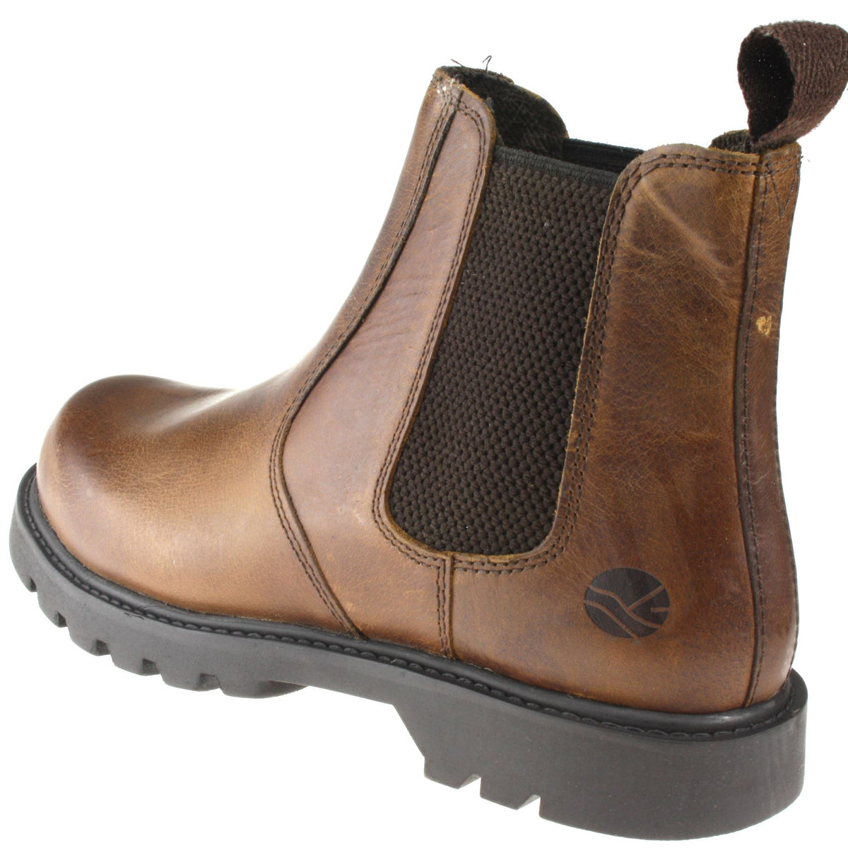 Oaktrak Rocksley Leather Pull On Chelsea Dealer Boots