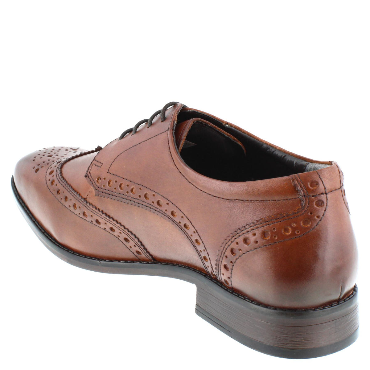 HX London Barbican Men's Leather Brogue Shoes