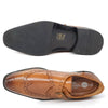 HX London Barnet Monk Strap Brogue Shoes