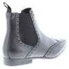HX London Harlow Men's Leather Pointed Brogue Chelsea Boots