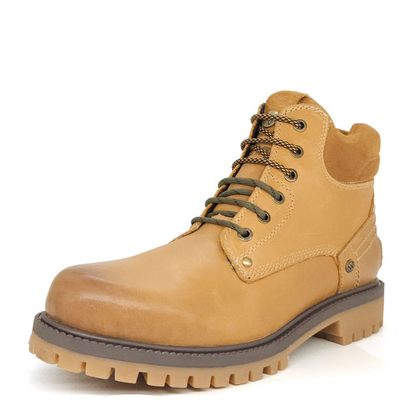 Wrangler Yuma Mens Leather Lace Casual Combat Boots