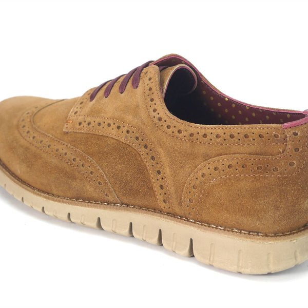 London Brogues Gatz Derby Suede Lightweight Flexible Mens Shoes