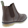 Frank James Warkton Leather Pull On Mens Brogue Chelsea Boots