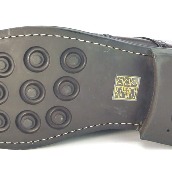 Frank James Benchgrade Cotswold Leather Welted Lace Up Brogue Rubber Sole Dealer Boots