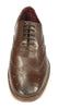 London Brogues Mens Leather Lace Up Wingtip Formal Gatsby Evening Brogue Shoes