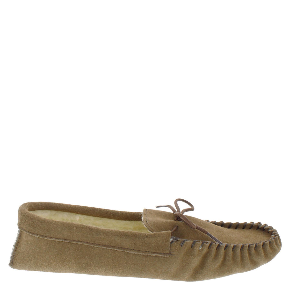 Coopers Suede Fleece Lined Soft Sole Mens Moccasin Slippers Made In England