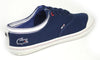 Lacoste Manville Tennis AP SRM Mens Canvas Shoes Navy Blue Trainers