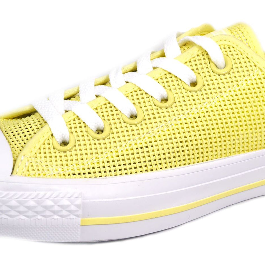 Converse Chuck Taylor All Star Low Top Yellow Womens Canvas Trainers Size