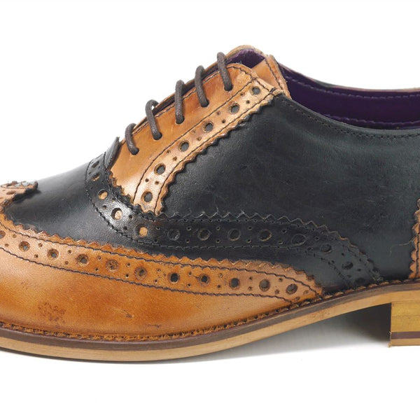 Frank James Redford Mens Leather Lace Up Wingtip Formal Gatsby Evening Brogue Shoes