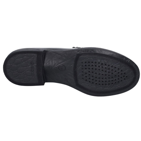 Geox Girls School Black Patent Slip On J Agata Shoes