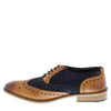 Frank James Redford Mens Leather Lace Up Wingtip Formal Gatsby Evening Brogue Shoes