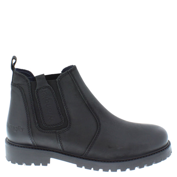Wrangler Yuma Chelsea Ankle Leather Pull On Mens Boots