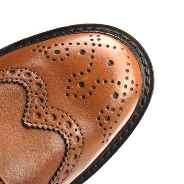 Frank James Benchgrade Stow Leather Sole Handmade Welted Brogue Lace Up Shoes