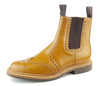 Charles Horrel England CH2008 Brogue Leather Welted Mens Chelsea Commando Boots