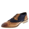 Frank James Redford Mens Leather Lace Up Wingtip Formal Gatsby Evening Brogue Shoes