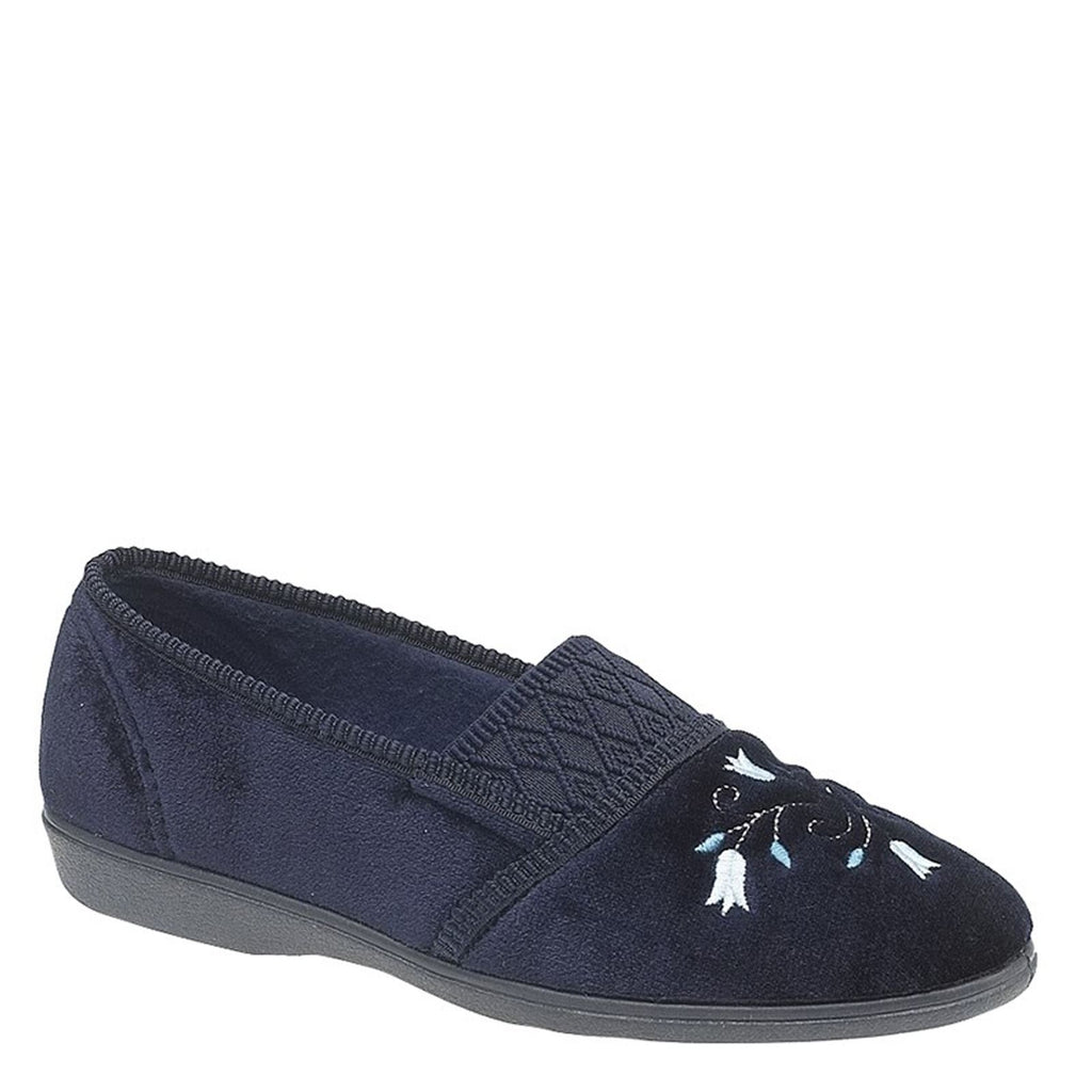 Sleepers Inez Gusset Throat Patterned Slippers