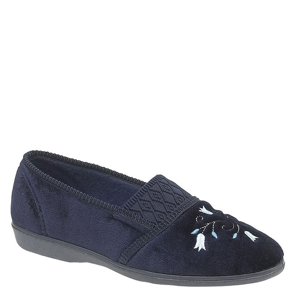 Sleepers Inez Gusset Throat Patterned Slippers