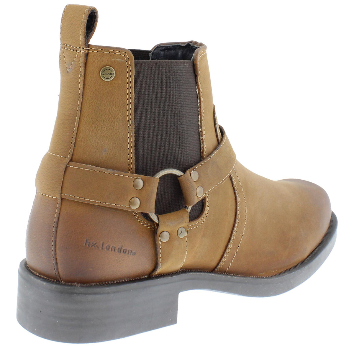 HX London Malden Western Ankle Biker Boots
