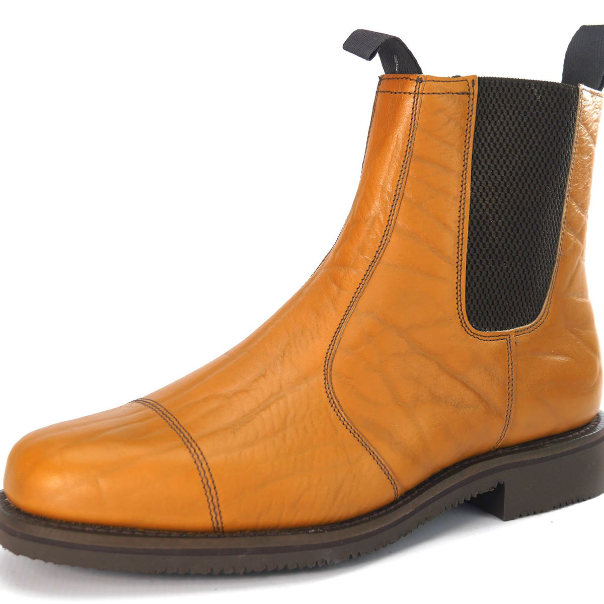 Charles Horrel England CH2002 Welted Cap Tan Mustang Chelsea Dealer Boots