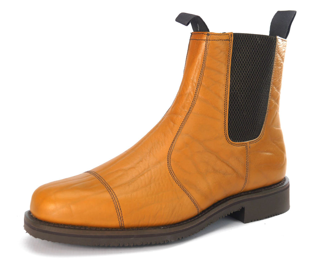 Charles Horrel England CH2002 Welted Cap Tan Mustang Chelsea Dealer Boots