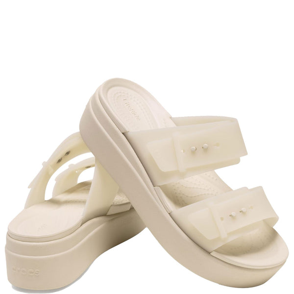 Crocs Brooklyn Buckle Low Wedge Sandals