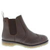 Frank James Warkton Leather Pull On Mens Brogue Chelsea Boots