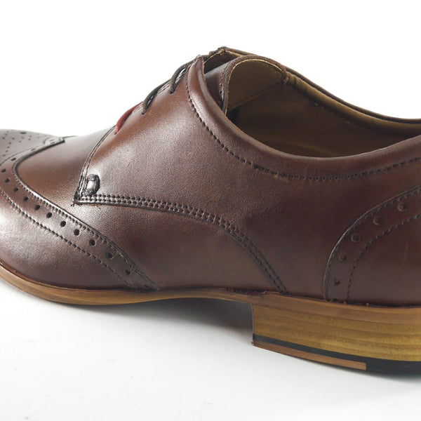 Frank James Clapham Mens Leather Brogue Lace Up Formal Shoes