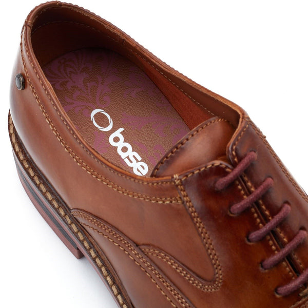 Base London Tatton Toe Cap Derby Lace Shoes
