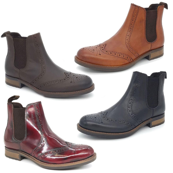 Albert Brogue Chelsea Boots