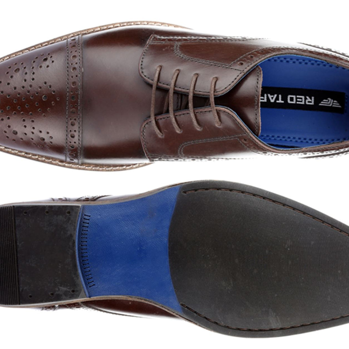 Thomas Crick Claydon Mens Leather Lace Up Brogue Formal Shoes