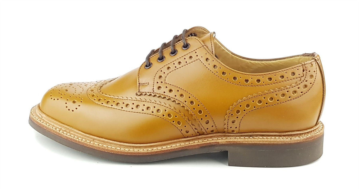 Horrel Charles Horrel England CH2010 Brogue Leather Welted Lace Mens Commando ...