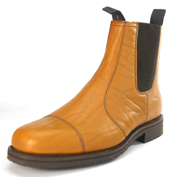 Charles Horrel England CH2002 Welted Cap Tan Mustang Chelsea Dealer Boots