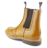 Charles Horrel England CH2008 Brogue Leather Welted Mens Chelsea Commando Boots