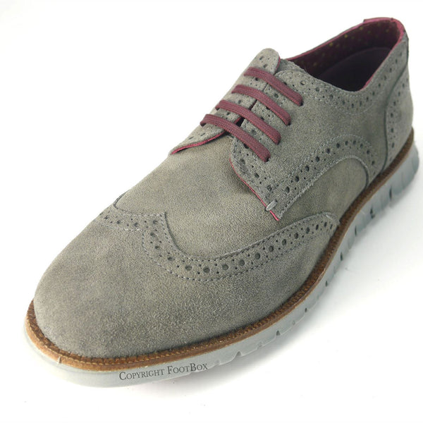 London Brogues Gatz Derby Suede Lightweight Flexible Mens Shoes