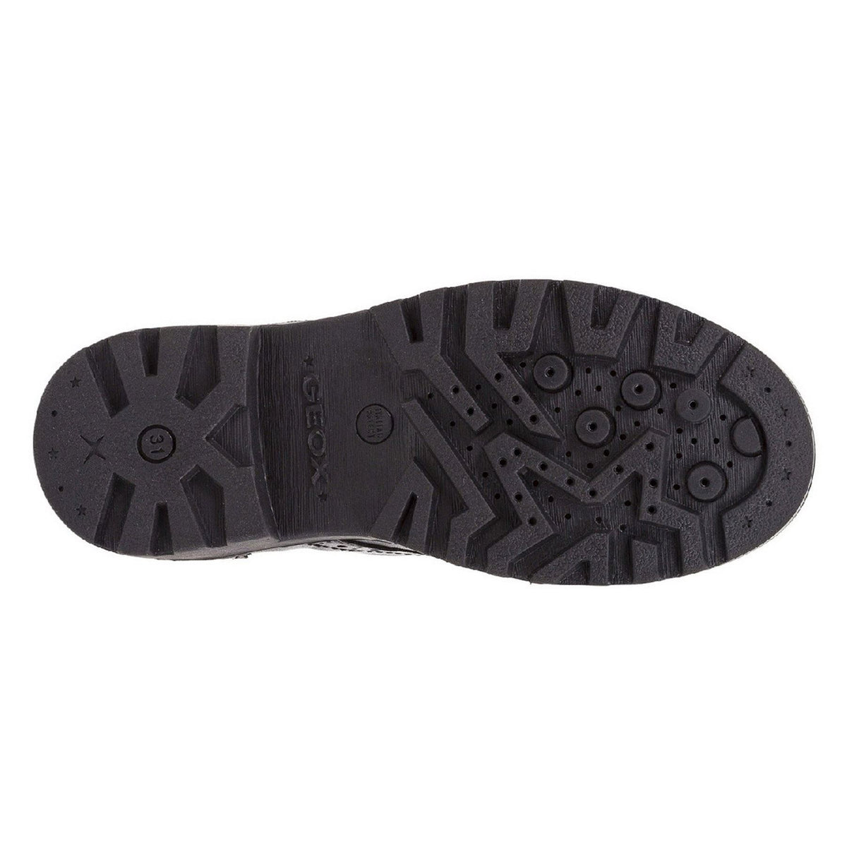 Geox Girls School Black Lace up J Casey G. N Shoes