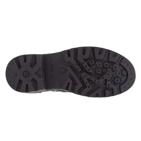 Geox Girls School Black Lace up J Casey G. N Shoes