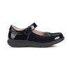 Geox Girls School Black Patent Touch Fastening Naimara Girl Ballerina