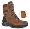 Jallatte Jalbarad S3 Hi Leg Safety Zip Brown Leather Work Toecap Midsole Boots Infinergy