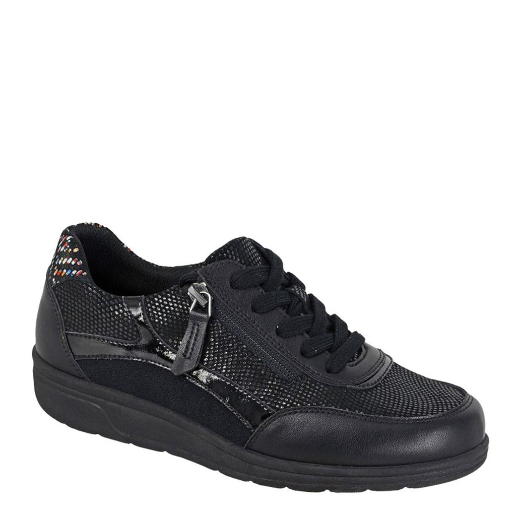 Boulevard L 560 Wide Fitting Side Zip Lace Shoes