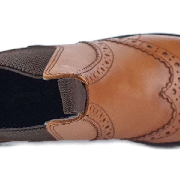 Frank James Wrexham Boys Girls Brogue Chelsea Leather Jodphur Ankle Pull On Boots