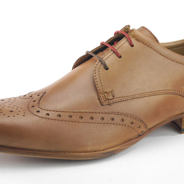 Frank James Clapham Mens Leather Brogue Lace Up Formal Shoes