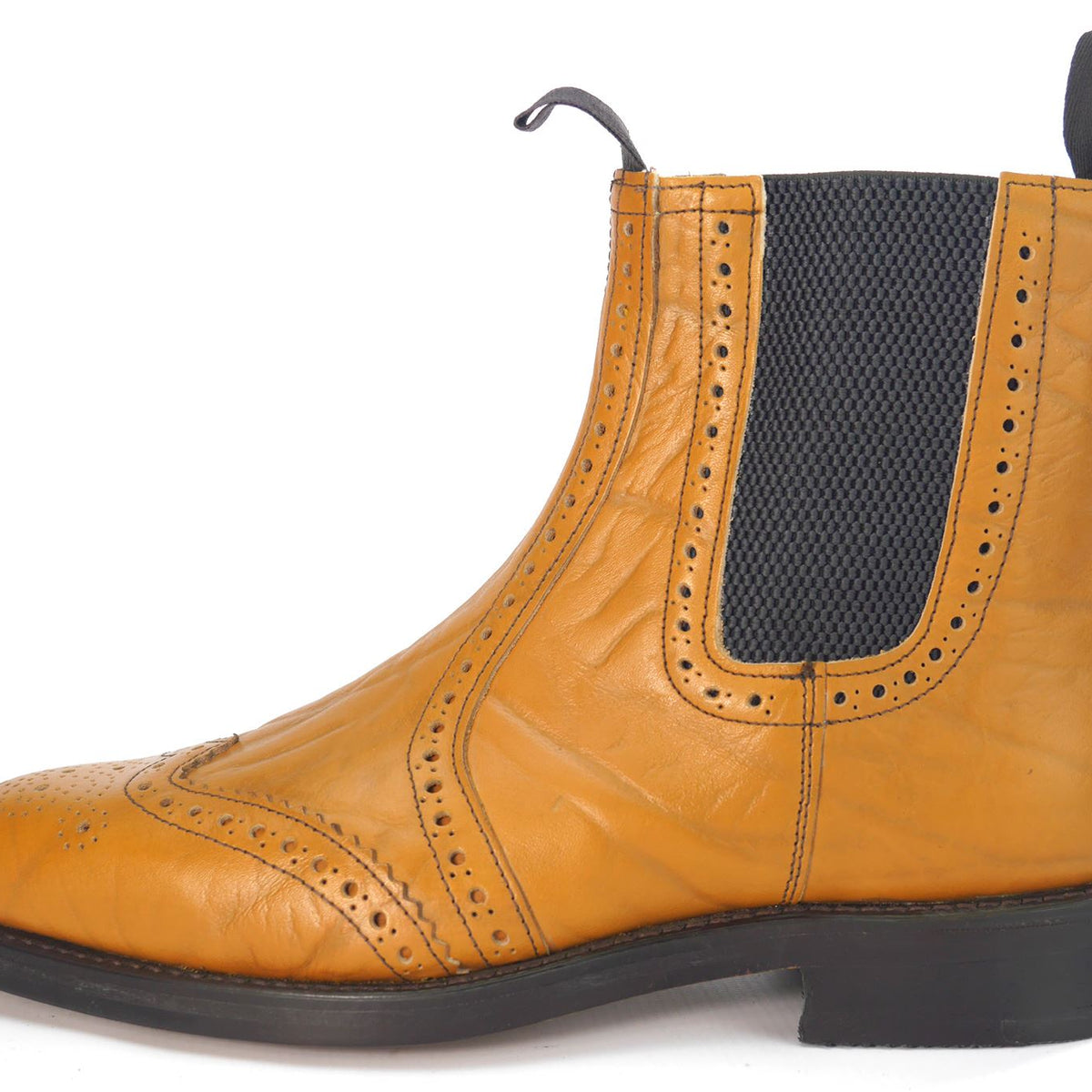 Charles Horrel England CH2003 Welted Brogue Chelsea Tan Mustang Leather Sole