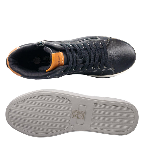 HX London Ilford High Top Leather Trainers