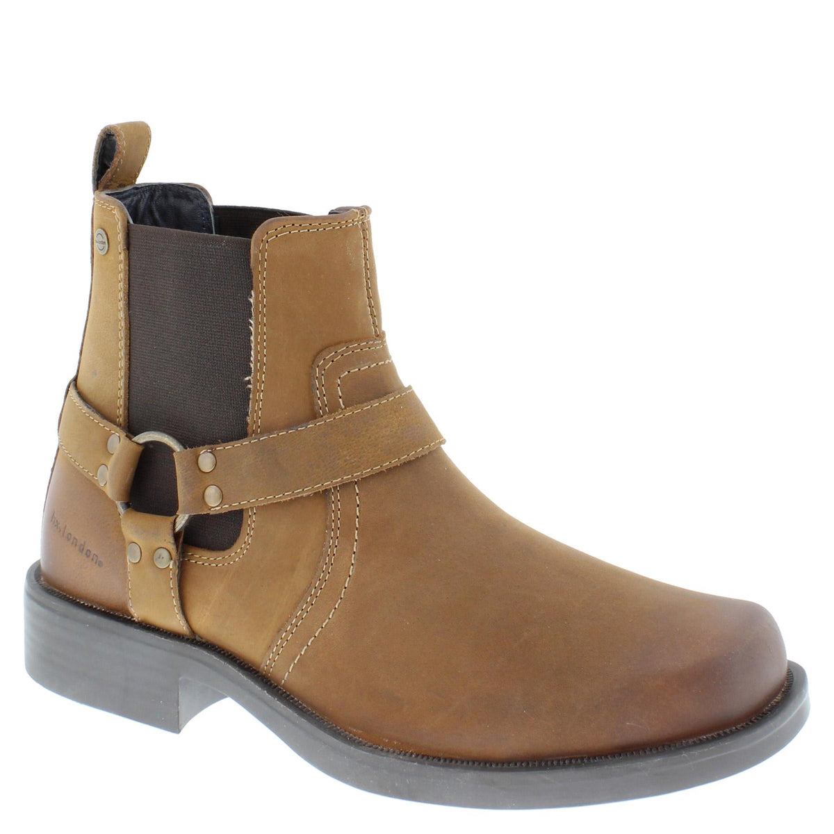 HX London Malden Western Ankle Biker Boots
