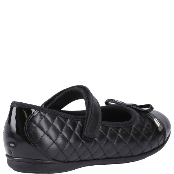 Hush Puppies Lottie Girls' Quilted Ballerina School Shoes