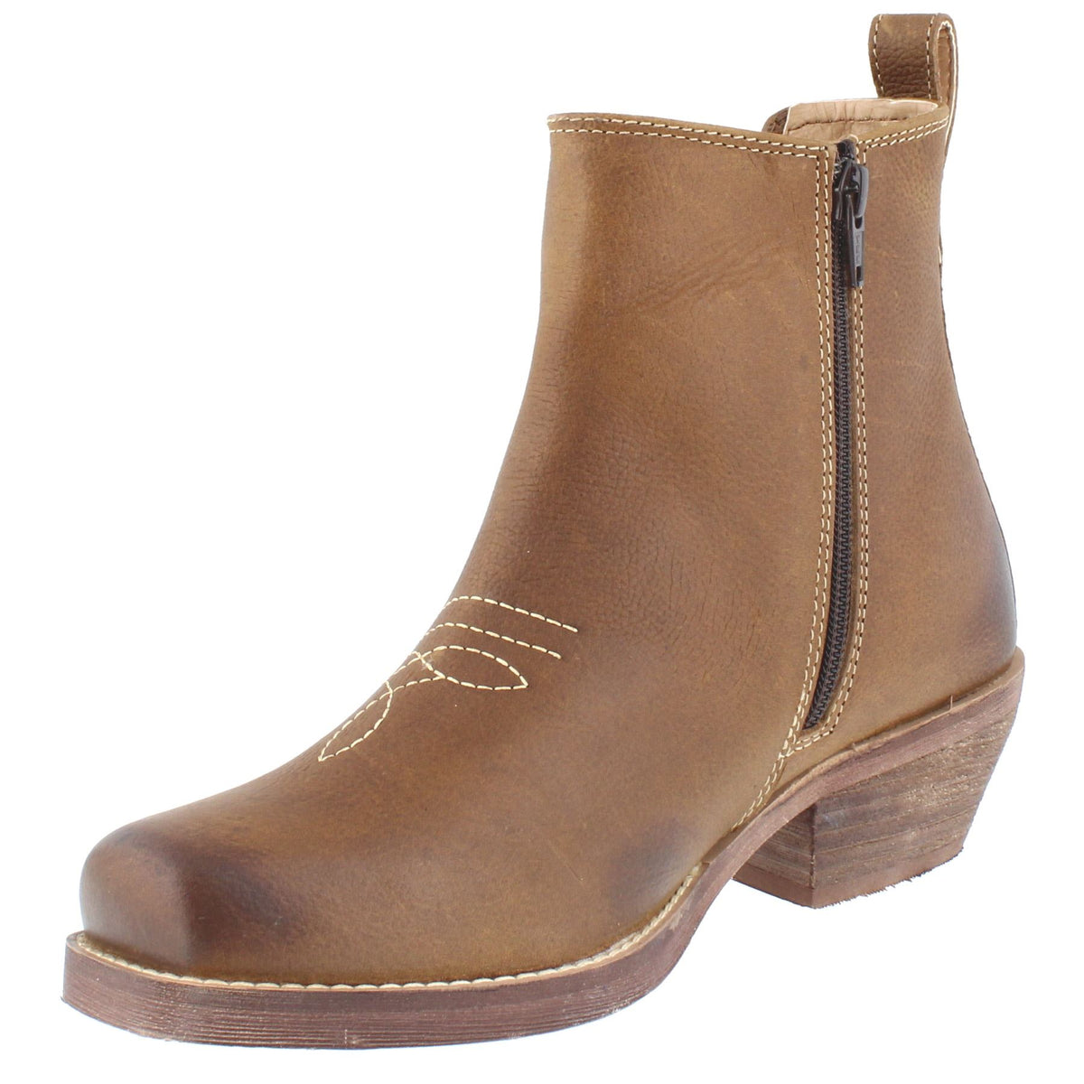 HX London Nashville Women's Leather Western Chelsea Boots