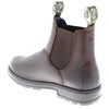 Frank James Braunton Greasy Brown Mens Chelsea Pull On Boots