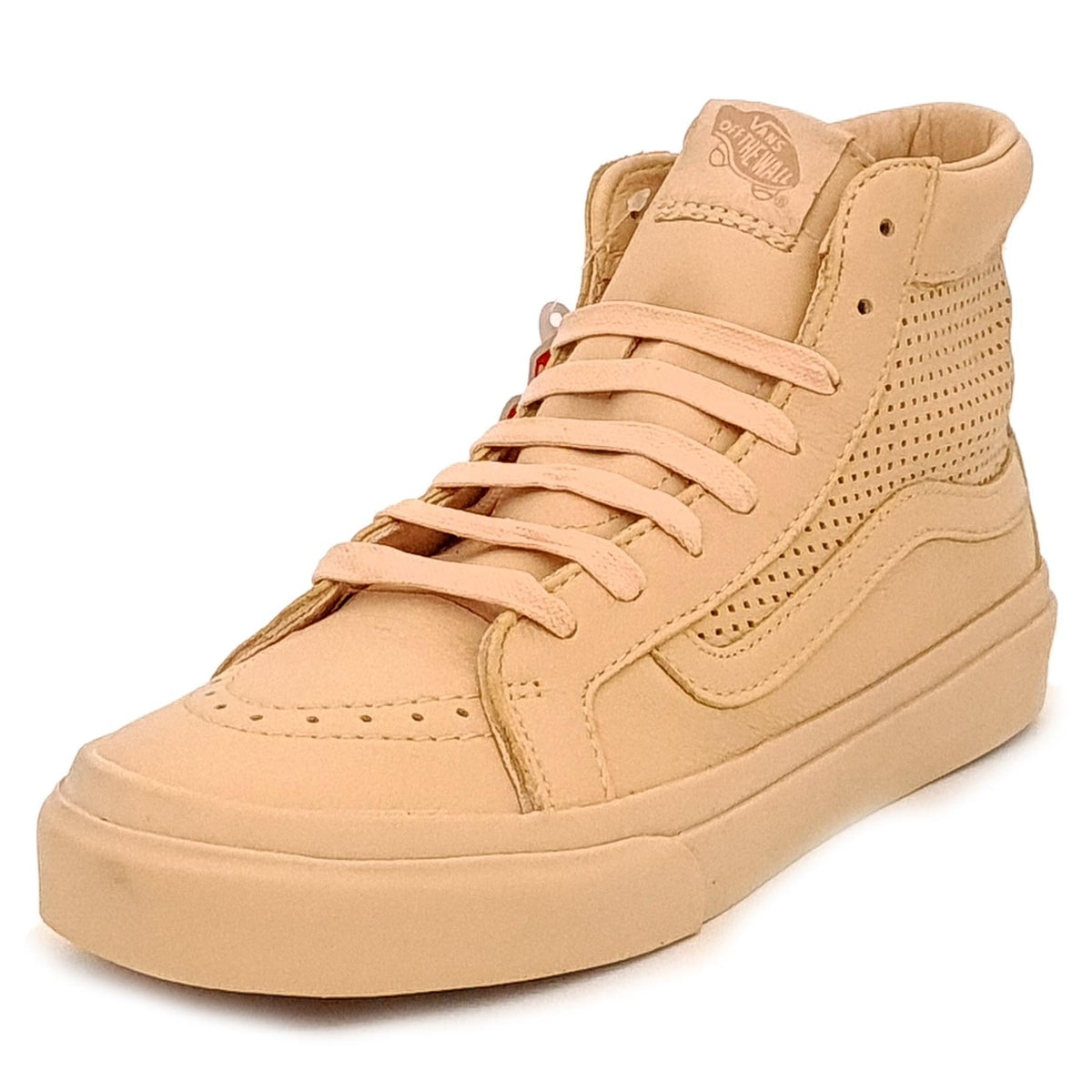 Vans Ua Sk8-Hi Slim Cutout Dx Womans Leather Lace Shoes Amberlight Trainers